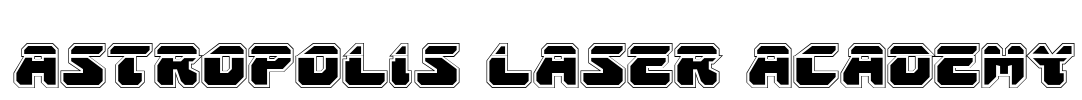 Astropolis Laser Academy Font Image