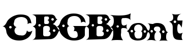 CBGBFont Font Image