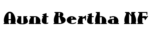 Aunt Bertha NF Font Image