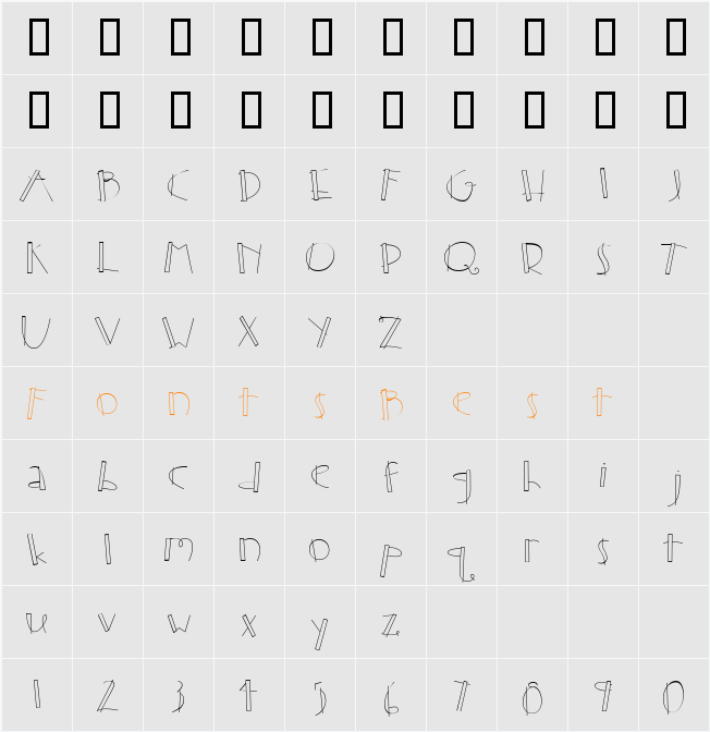 CK Breeze Character Map