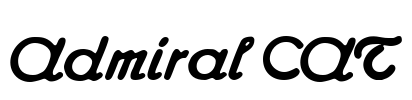 Admiral CAT Font Image