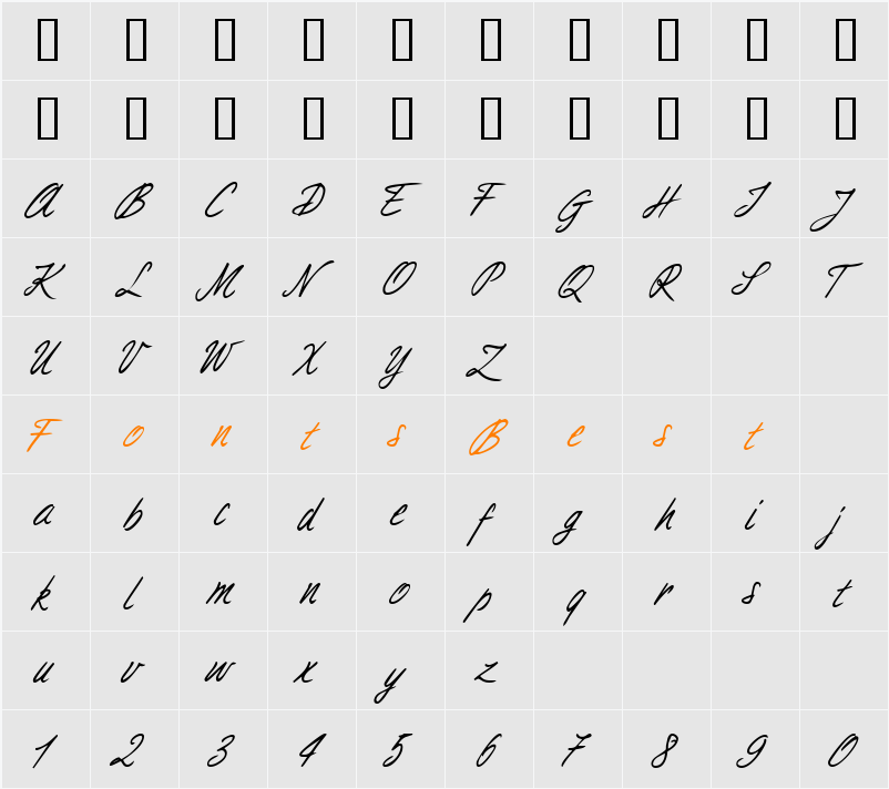 Aimee Character Map