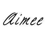 Aimee Font Image