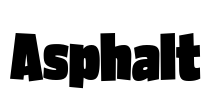 Asphalt Font Image