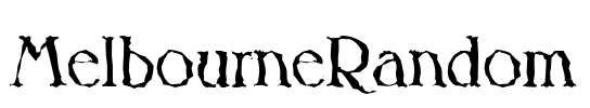 MelbourneRandom Font Image