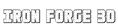 Iron Forge 3D Font Image