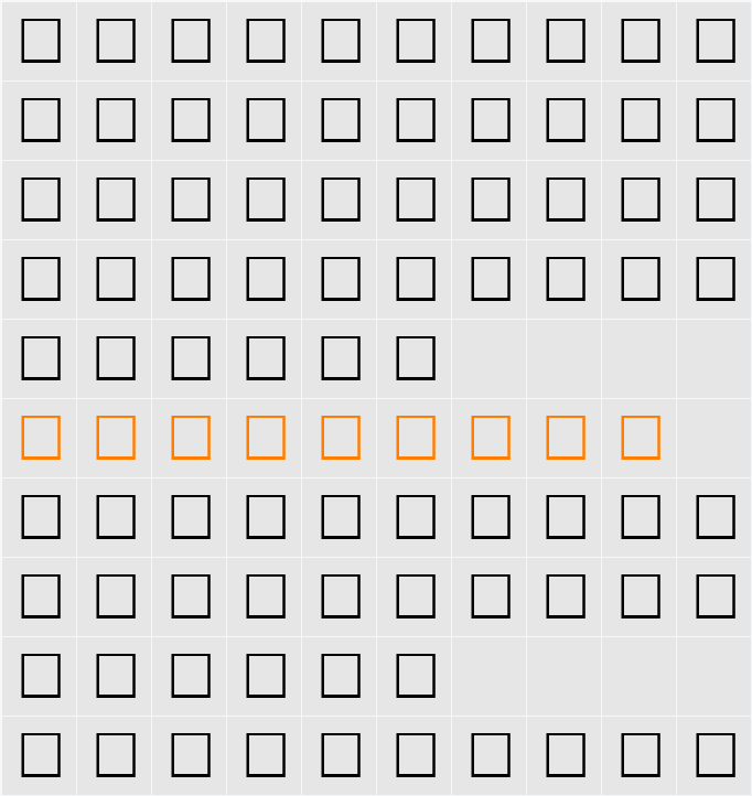 COSMICFLUSH Character Map