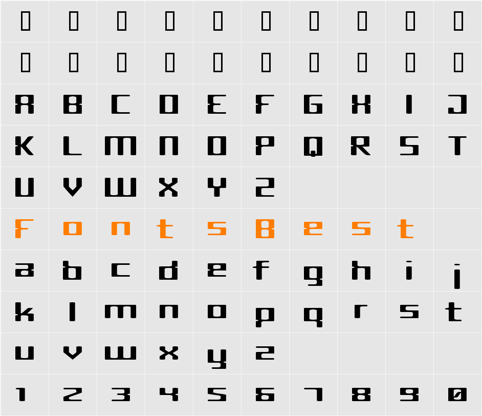 Cyborg Character Map