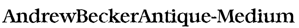 AndrewBeckerAntique-Medium Font Image