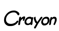 Crayon Font Image