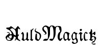 AuldMagick Font Image