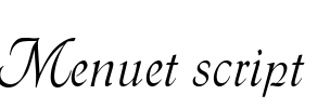 Menuet script