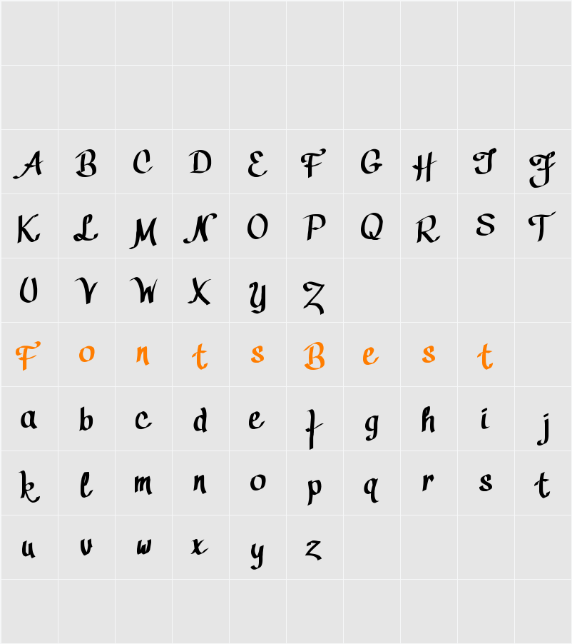 Cally Character Map