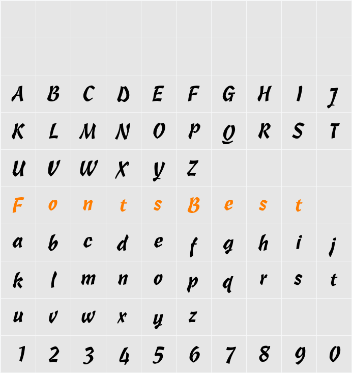 Cascade-Light Character Map