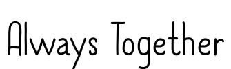 Always Together Font Image