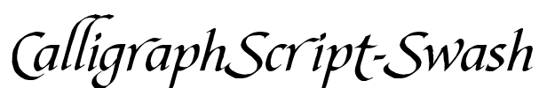 CalligraphScript-Swash Font Image