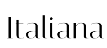 Italiana Font Image