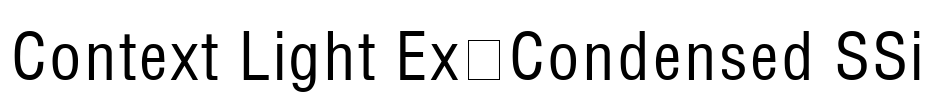 Context Light Ex-Condensed SSi