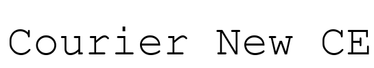 Courier New CE Font Image