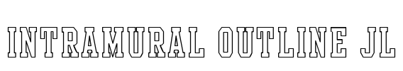 Intramural Outline JL Font Image