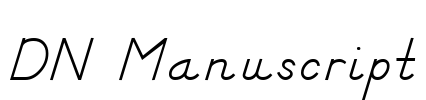 DN Manuscript Font Image