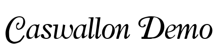 Caswallon Demo Font Image