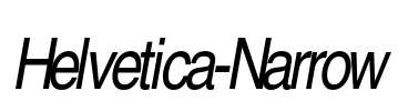 Helvetica-Narrow Font Image