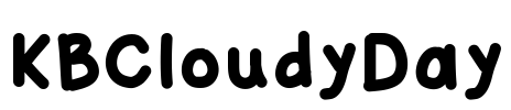 KBCloudyDay Font Image