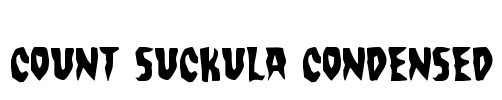 Count Suckula Condensed Font Image