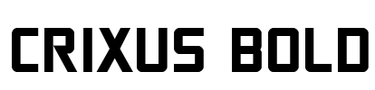 Crixus Bold Font Image