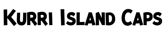 Kurri Island Caps Font Image