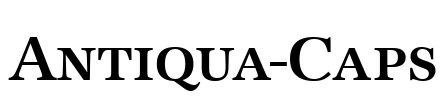 Antiqua-Caps Font Image