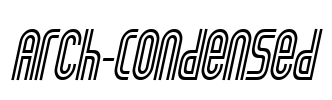 Arch-Condensed Font Image