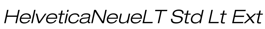 HelveticaNeueLT Std Lt Ext Font Image