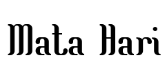 Mata Hari Font Image