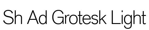 Sh Ad Grotesk Light