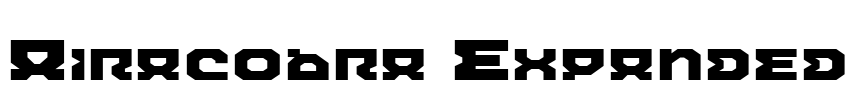 Airacobra Expanded Font Image