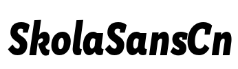 SkolaSansCn Font Image