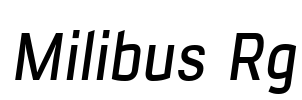 Milibus Rg Font Image