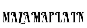 MazamaPlain Font Image