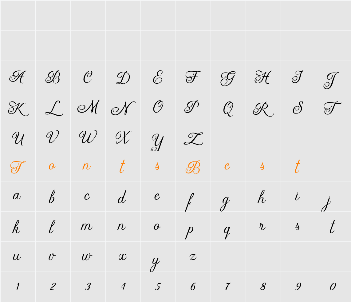 Just Hello Character Map