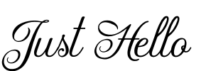 Just Hello Font Image