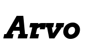 Arvo Font Image