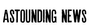 Astounding news Font Image