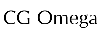 CG Omega Font Image