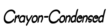 Crayon-Condensed Font Image