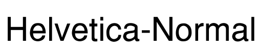 Helvetica-Normal Font Image