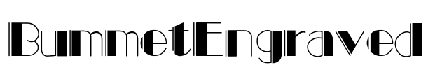 BummetEngraved Font Image