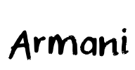 Armani Font Image