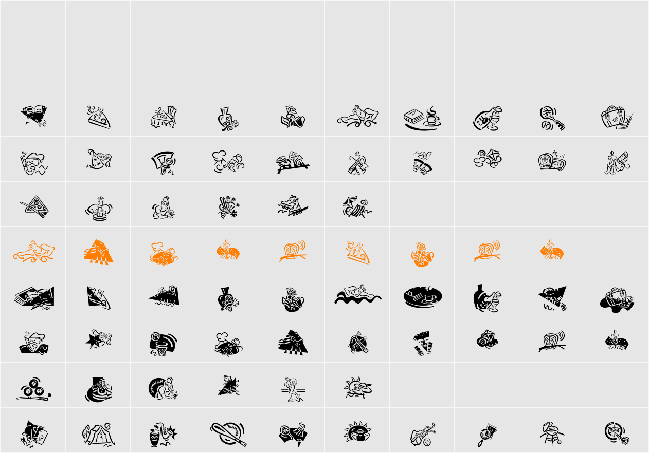 DF Diversions Character Map